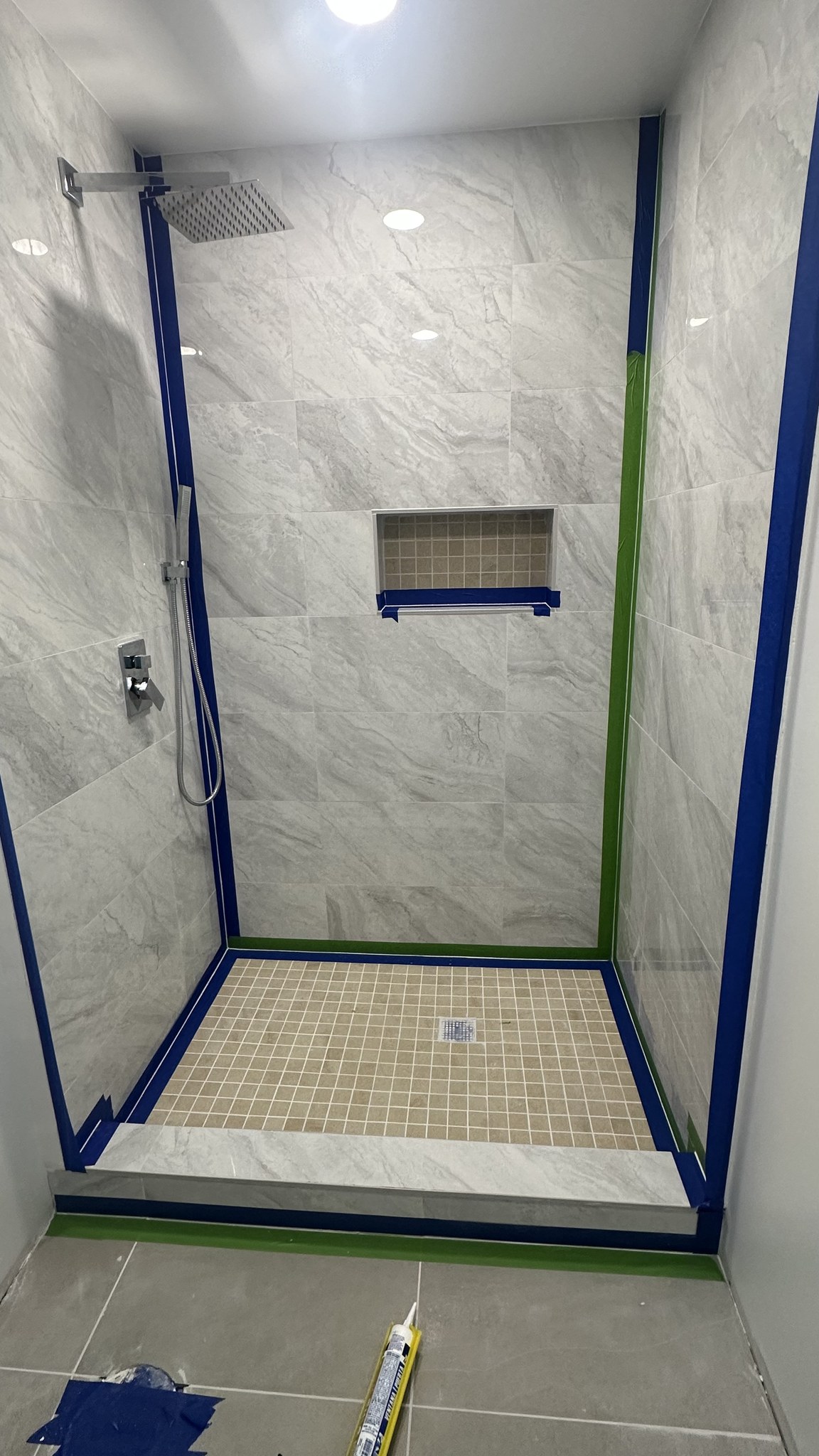 Bathroom build in progress, Green Valley