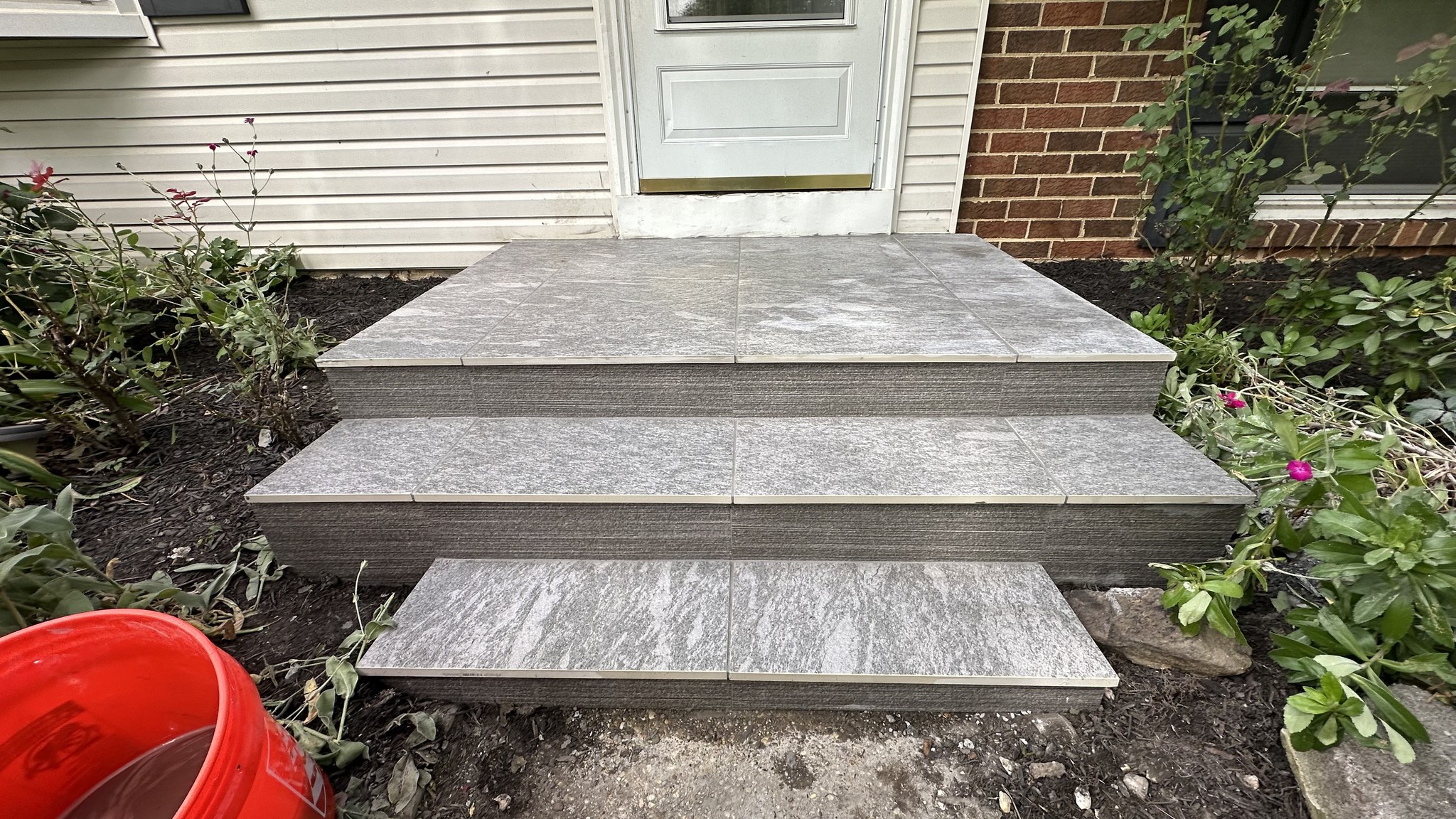 Stone masonry steps, Rockville MD